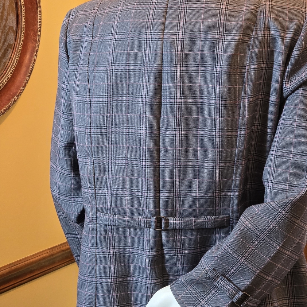 Perceptions Gray Plaid Suit - image 4